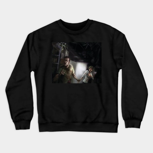 Clown in hiding Crewneck Sweatshirt by ShaneCook